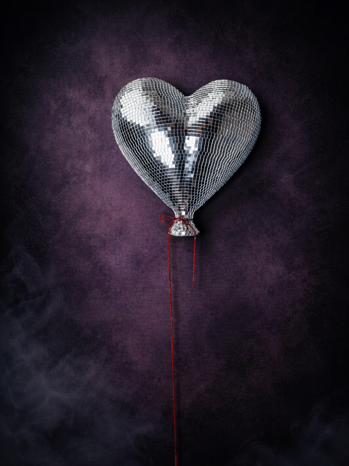 Heartthrob mirror ball heart wall art approved thumbnail