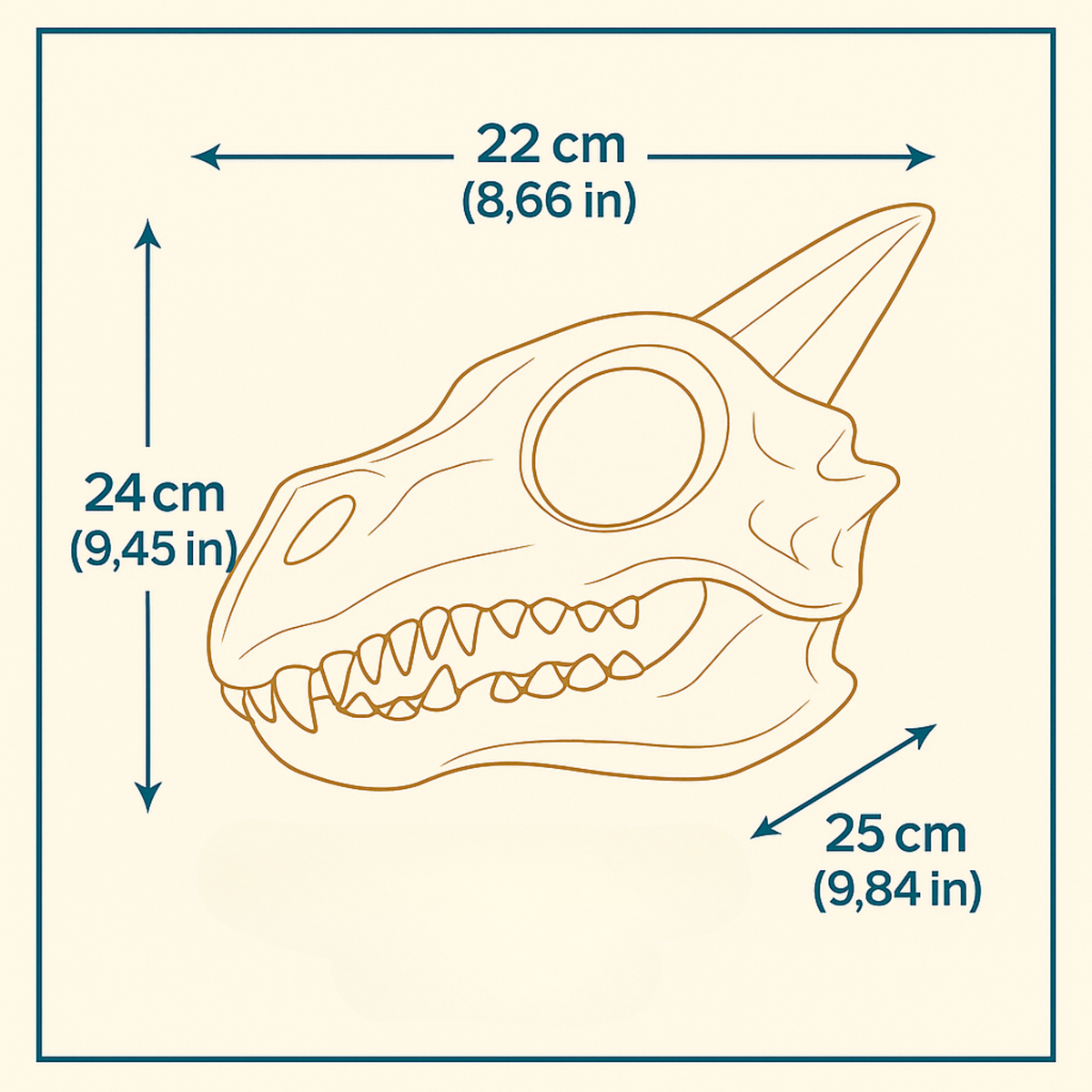 Dragon Skull Rat Hide side profile view