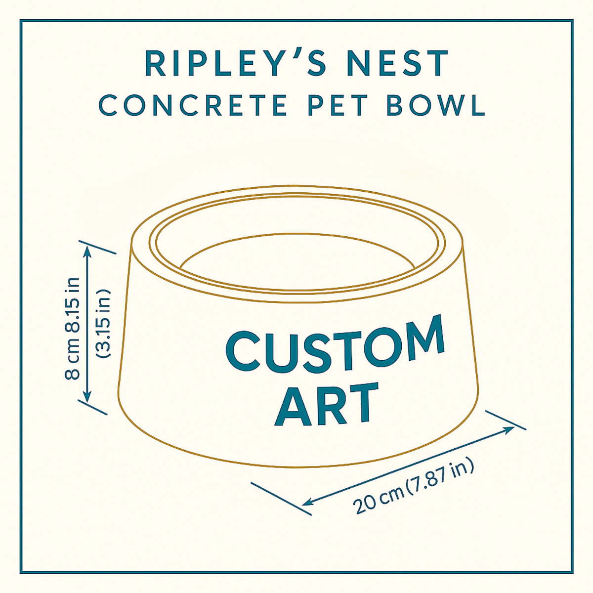 Personalized Graffiti Pet Bowl product packaging and presentation