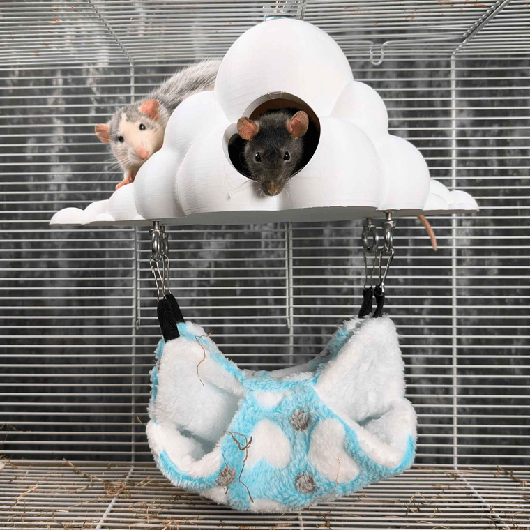 Cloud Hideaway Pet Hammock - handmade hanging cage bed | Ripleys Nest