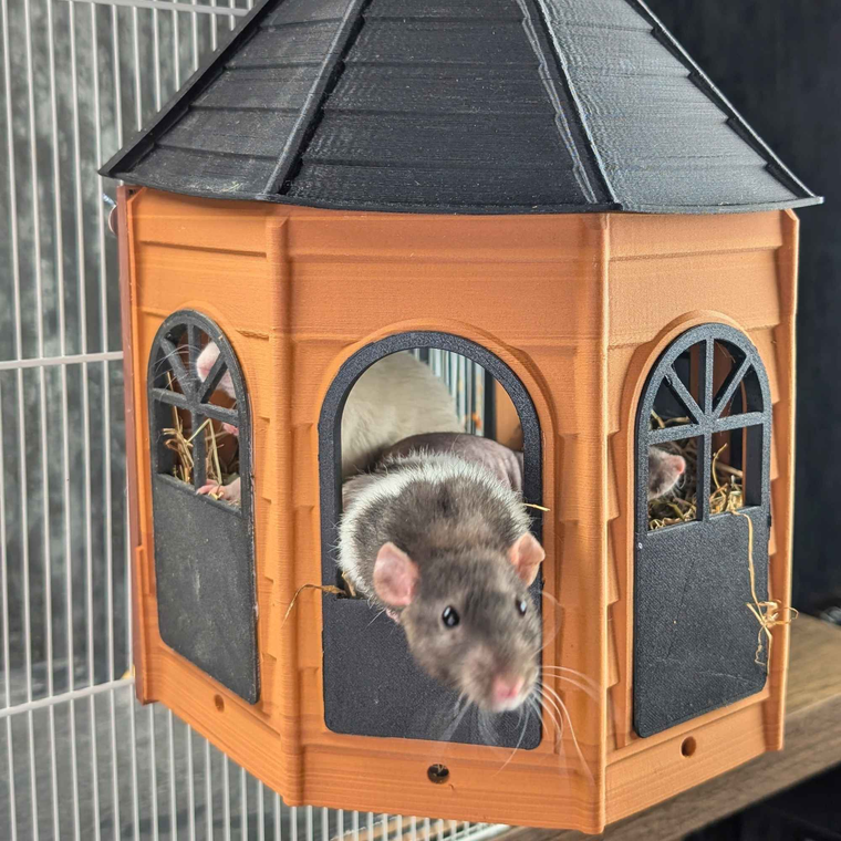 Luxury Rat Mansion Hideaway - handmade cage accessory | Ripleys Nest