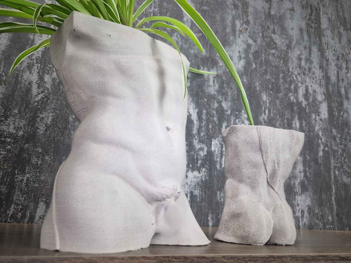 Greek God Male Planter - handmade decorative plant pot | Ripleys Nest