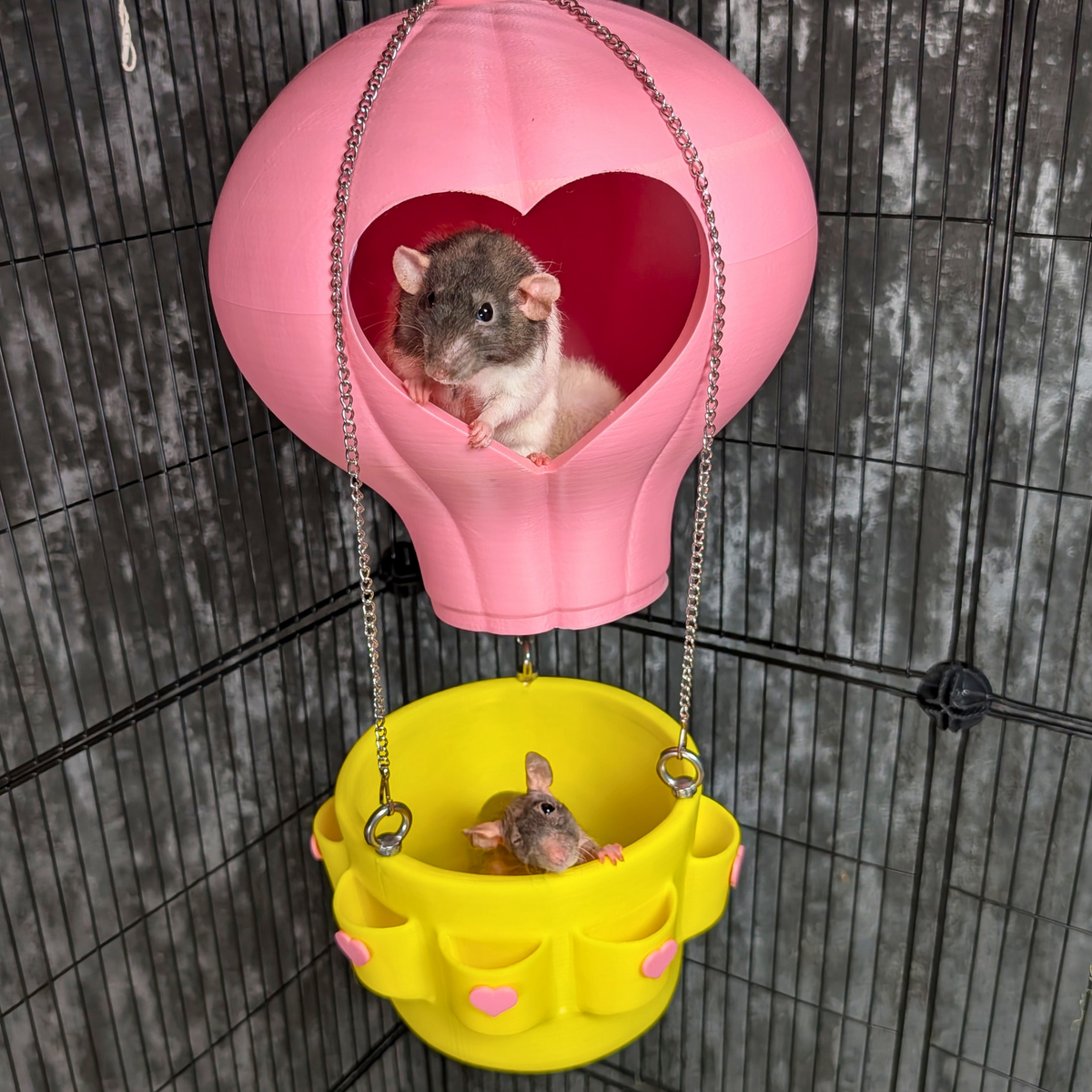 Hot Air Balloon Rat Basket additional angle showing colour accuracy