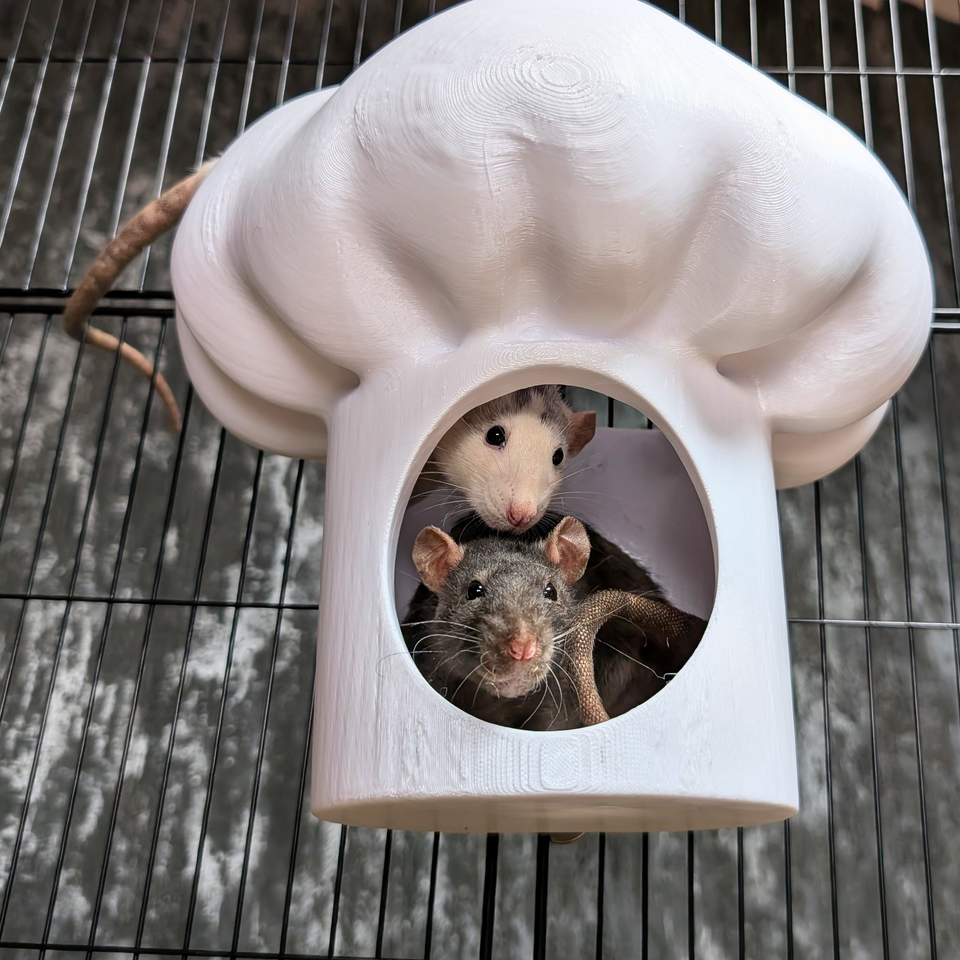 Chef Hat Rat Hide & Bed - main image
