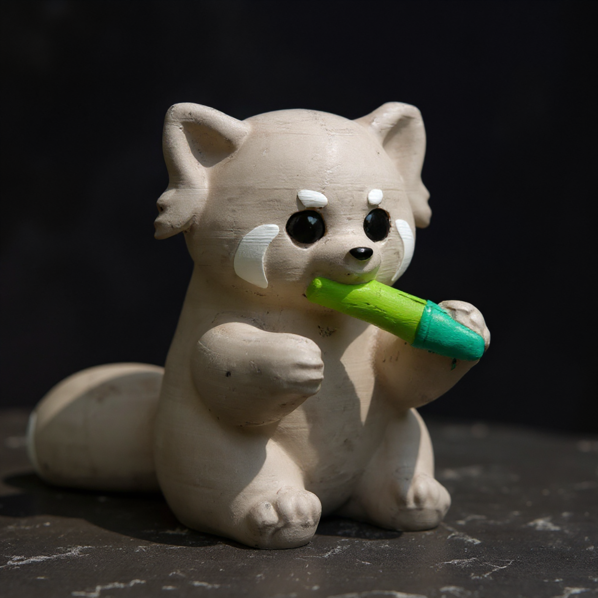 Red Panda Stone Sculpture