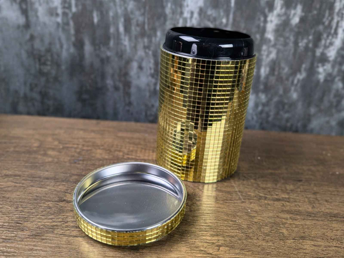 Mirrored Disco Kitchen Storage Canister Set functional detail close-up