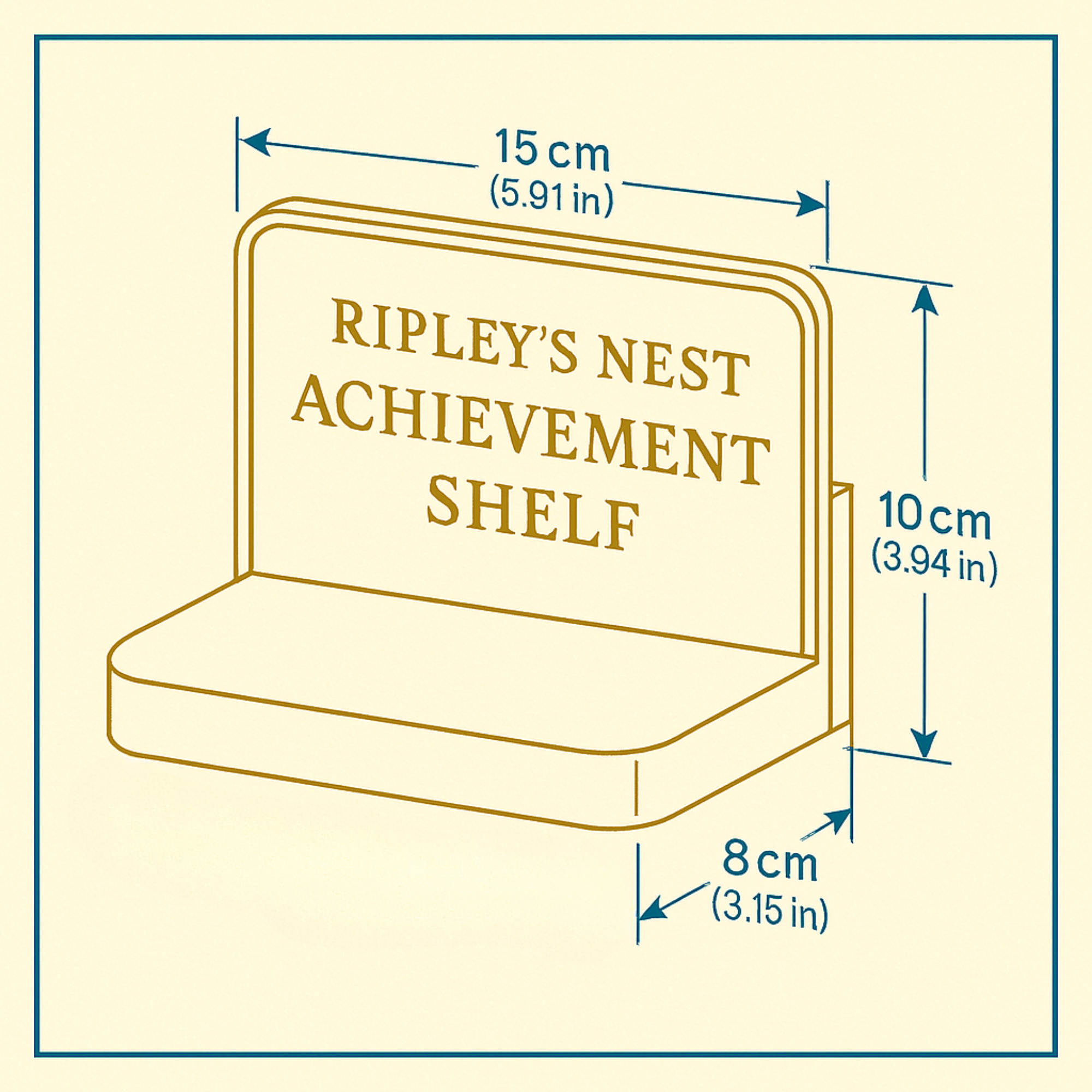 Cute Rat Toy & Custom Shelf