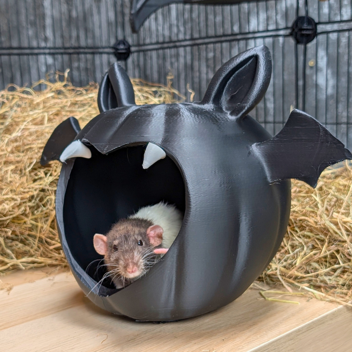 Cute Kawaii Bat Goth Hide Cave - handmade cage accessory | Ripleys Nest