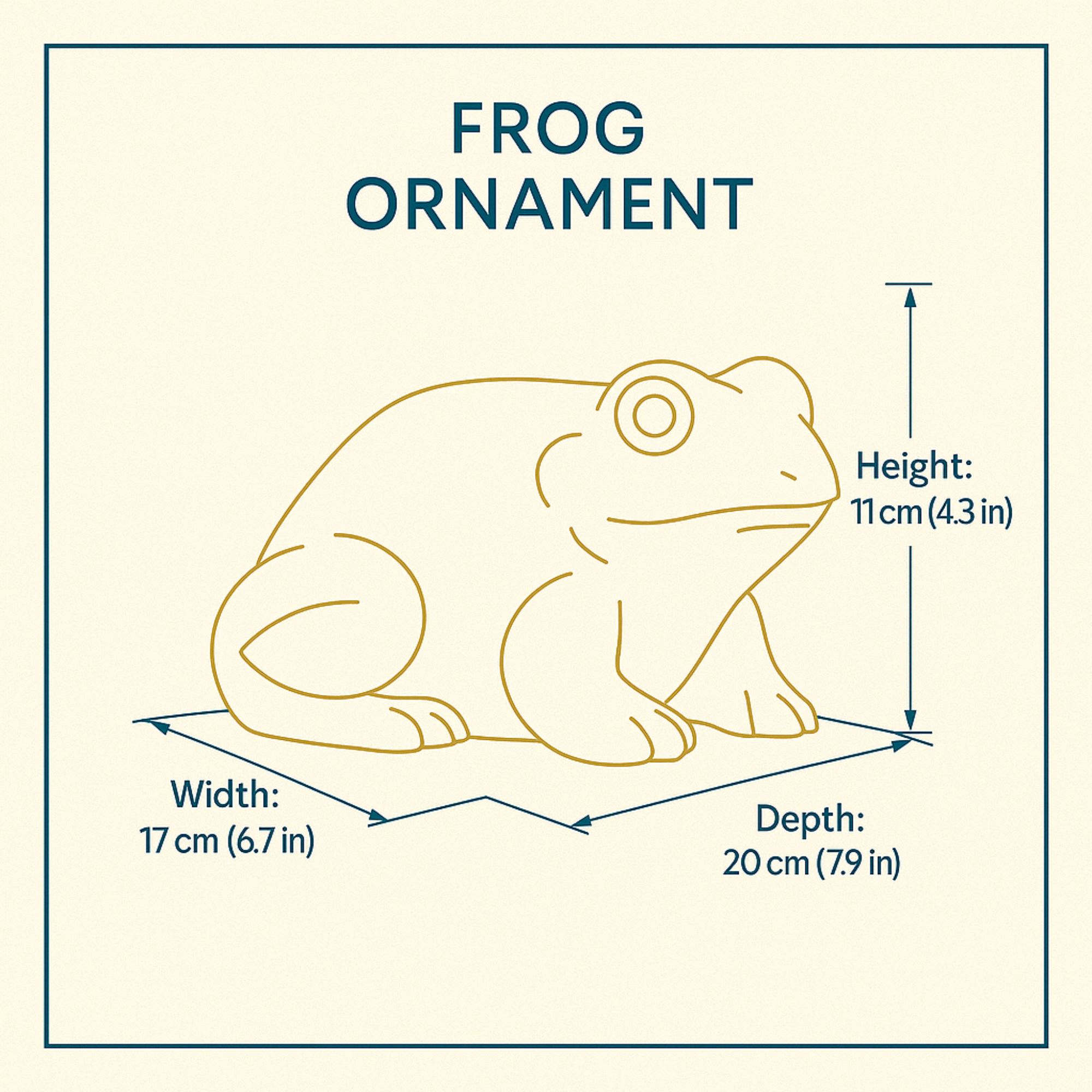 Frog Garden Ornament | Concrete Animal Statue