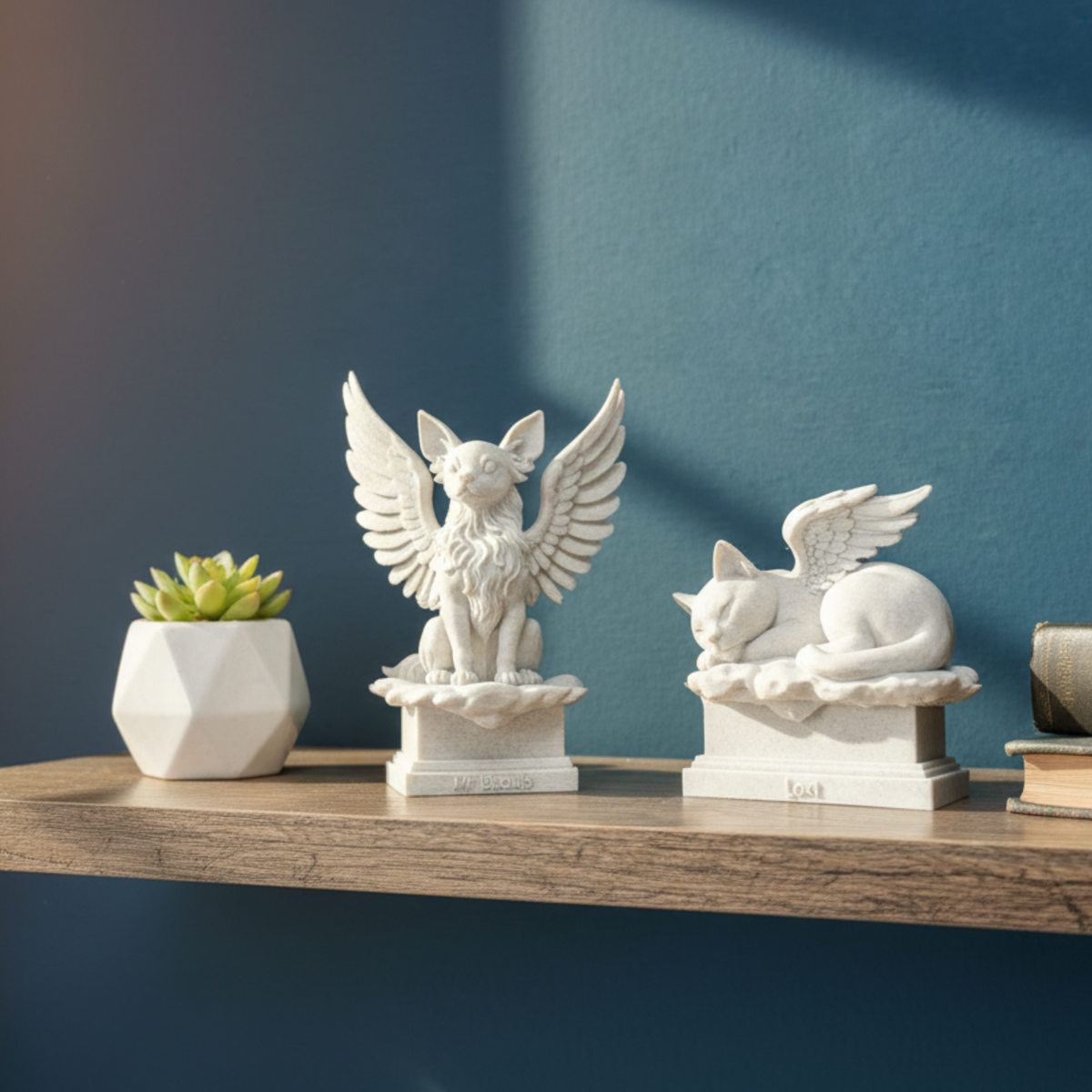 Pet Memorial Angel Statue lifestyle context shot