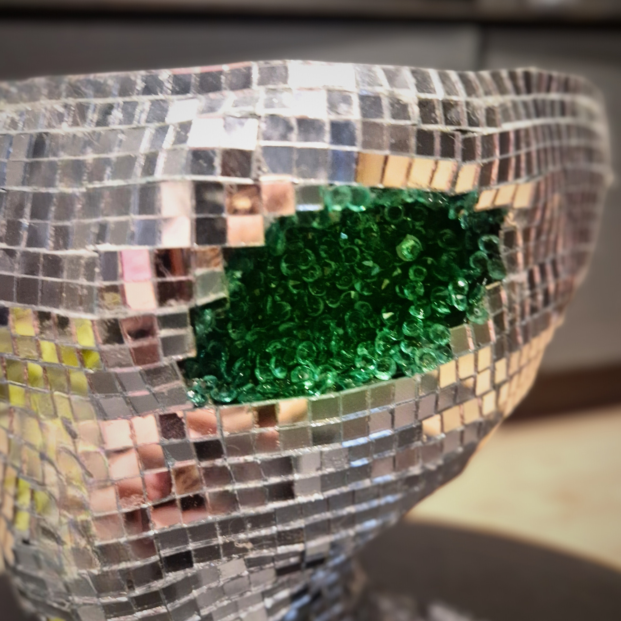 Mirror Ball Galaxy Gazer Decorative Statue