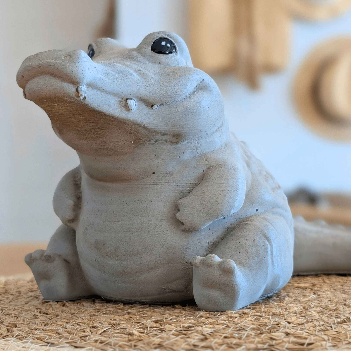 Cheeky Crocodile Concrete Sculpture