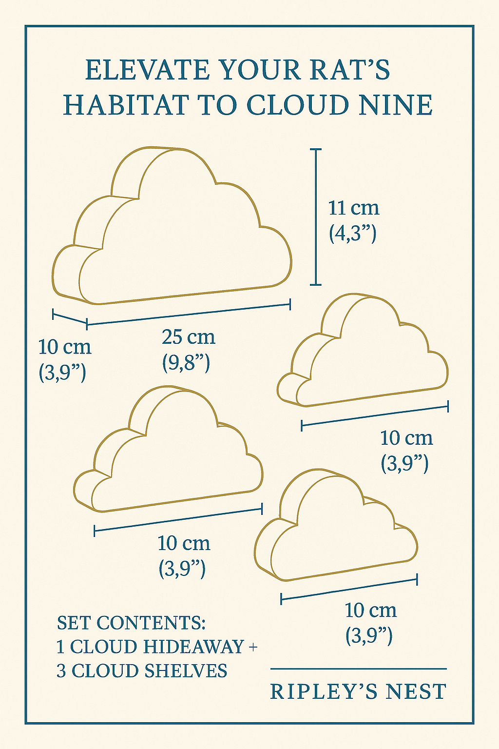 Cloud Rat Shelves & Hideaway