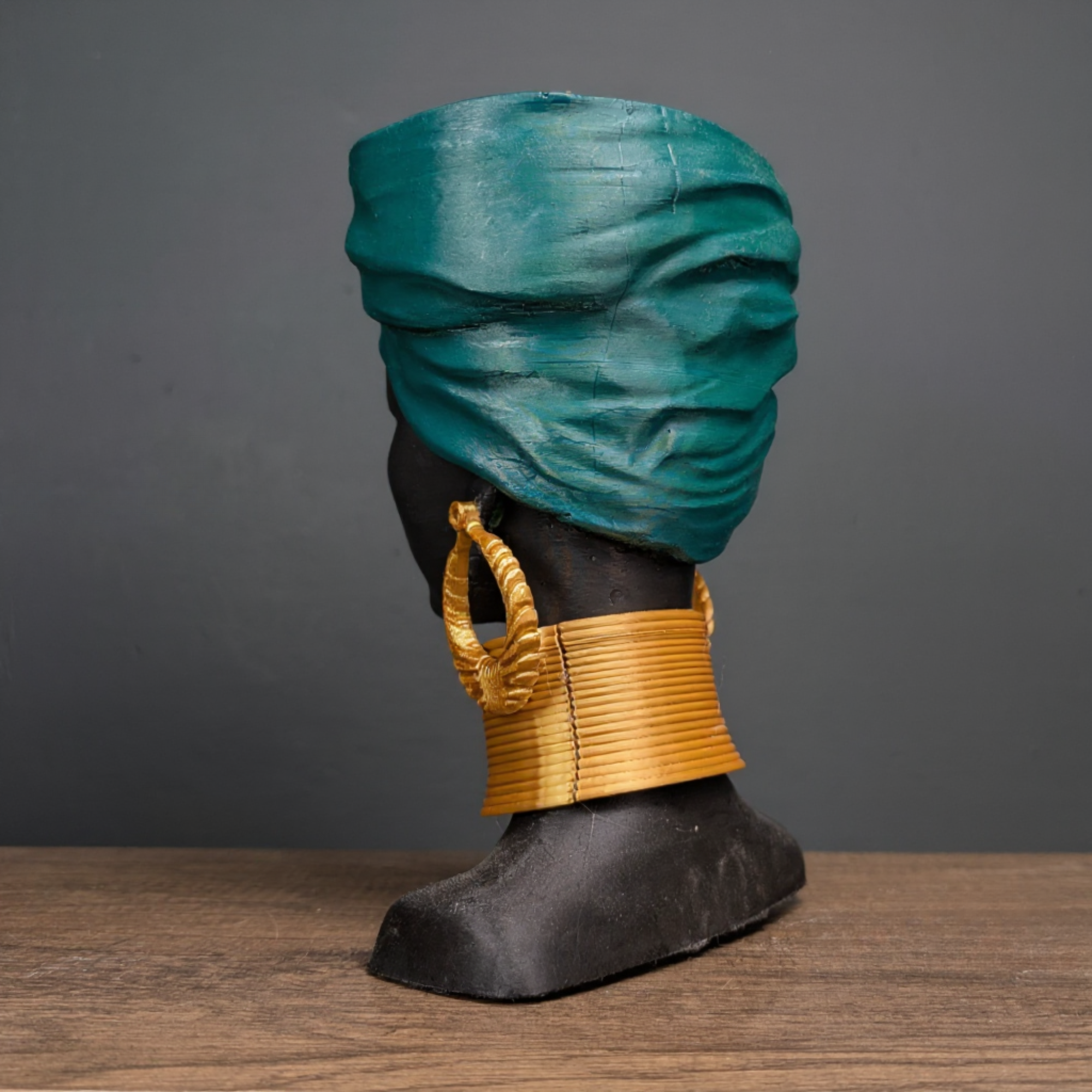 African Woman Head Planter | Unique Face Planter Pot