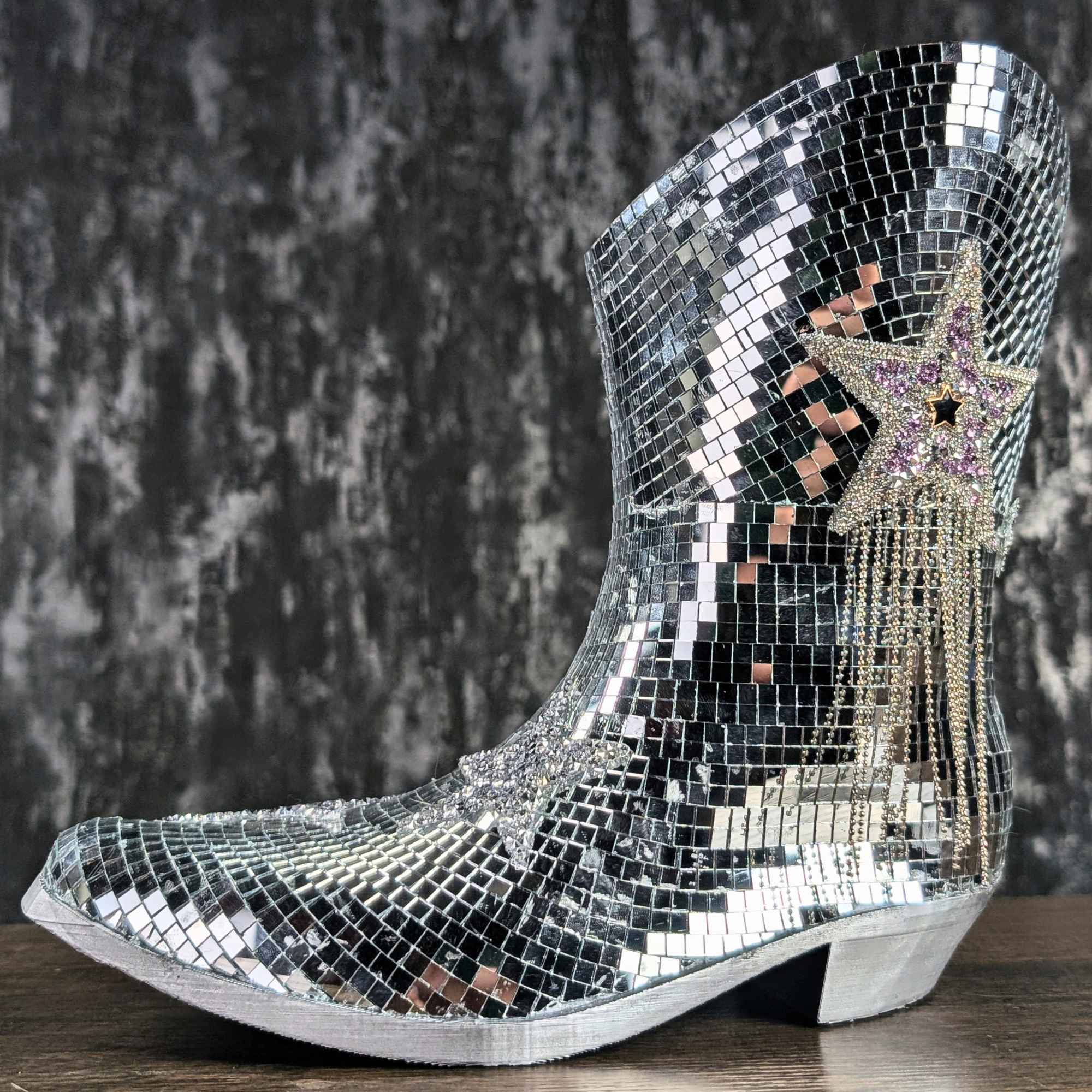 Disco Cowboy Flower Vase