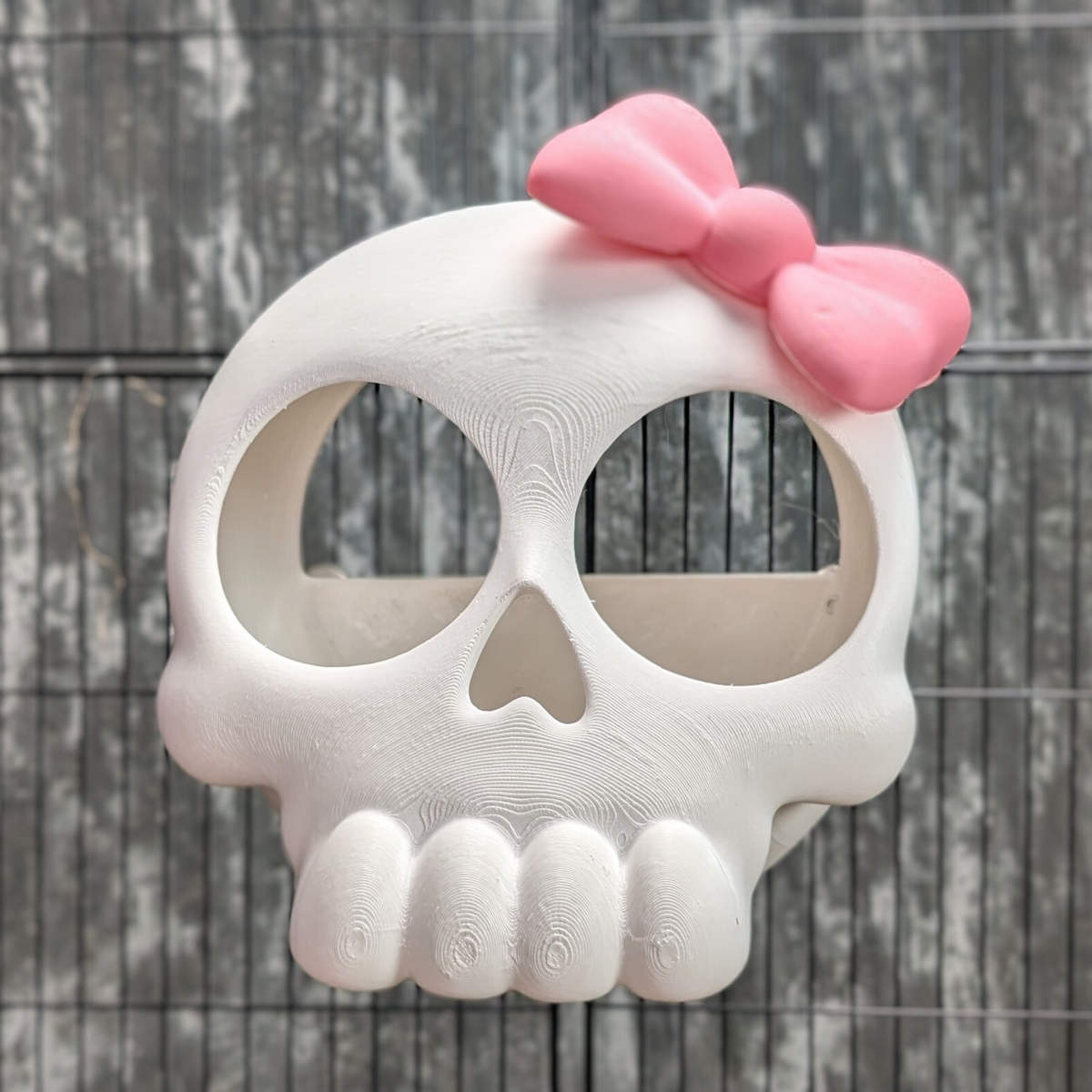 Kawaii Goth Skull Rat Hide additional angle showing colour accuracy