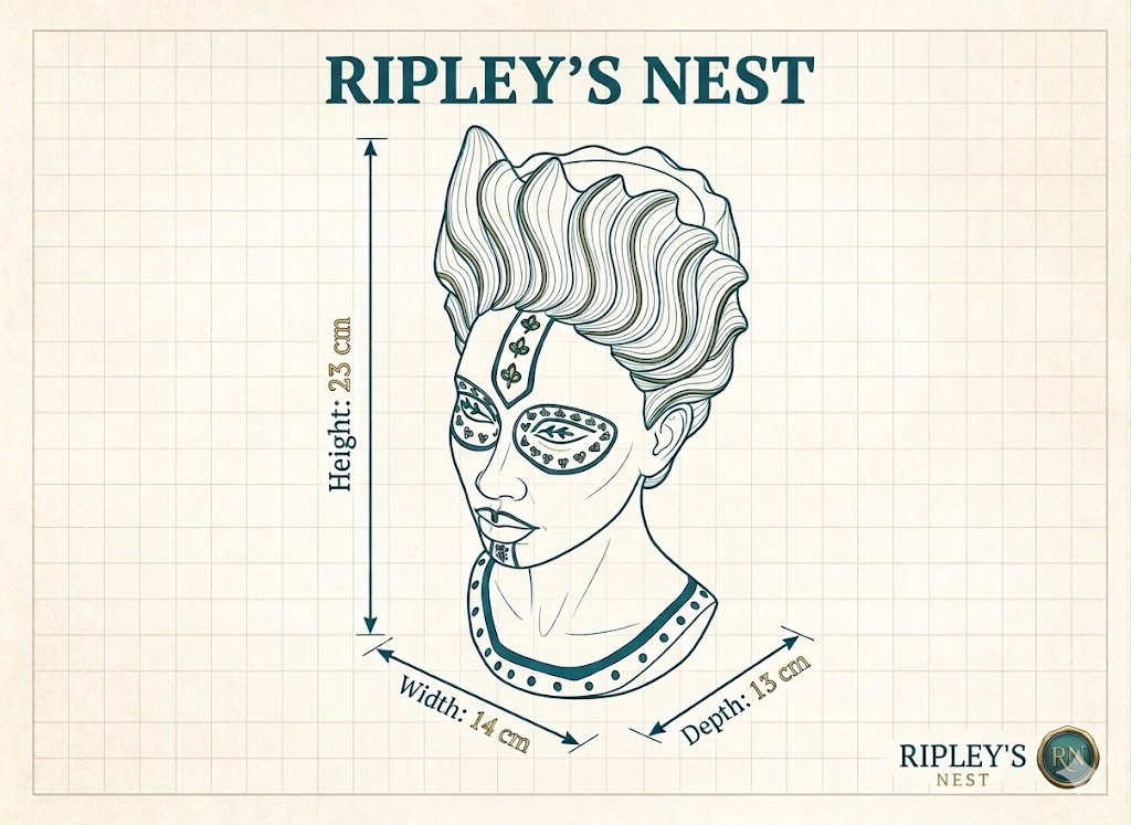 Crown of Tides Head Planter — detail view 9 of 9