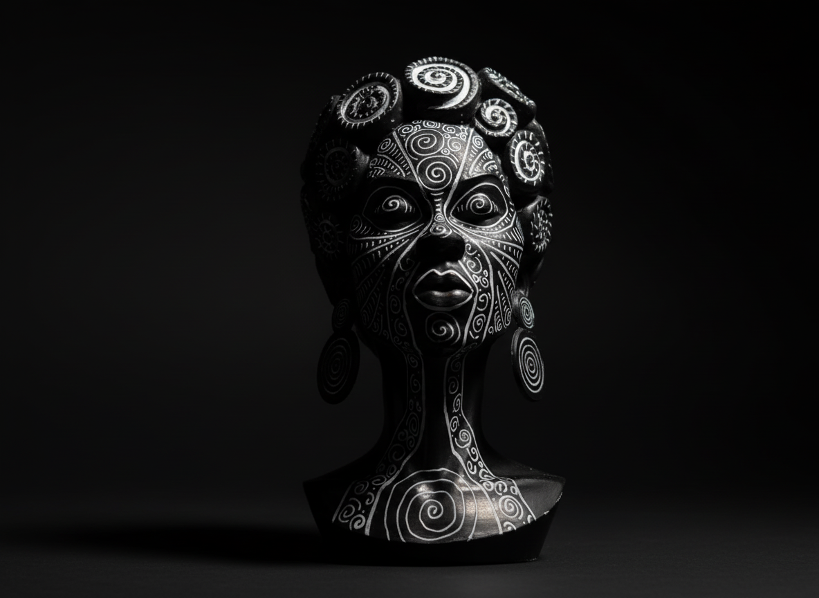 Mother of the Gyre concrete sculpture - front view