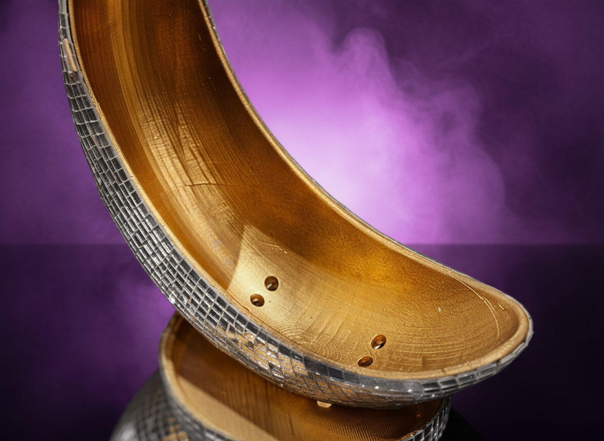 The Half Moon gold mirror interior detail