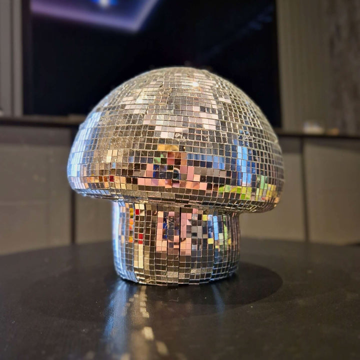 Groovy Disco Mushroom - handmade mirror tile decor | Ripleys Nest