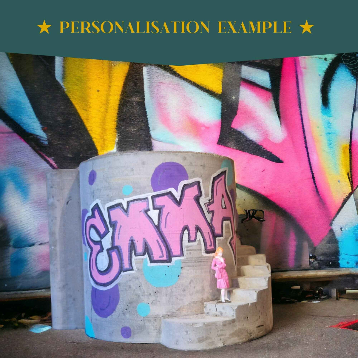 Personalised Name Planter close-up texture detail