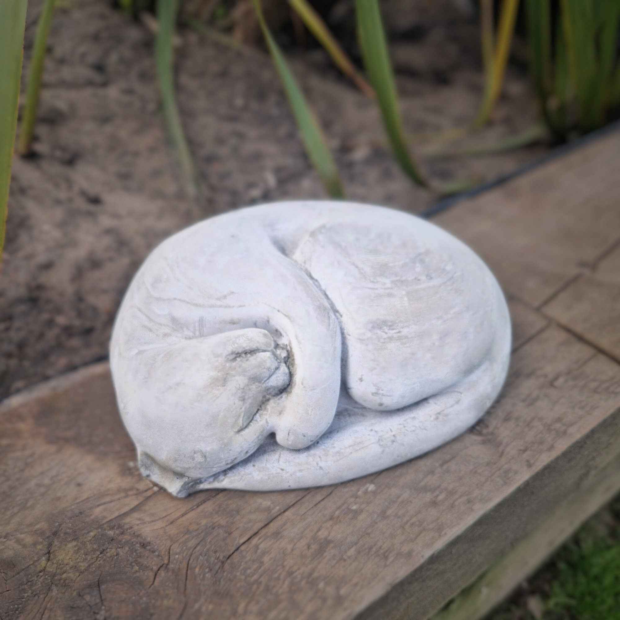 Tranquil Cat Garden Statue