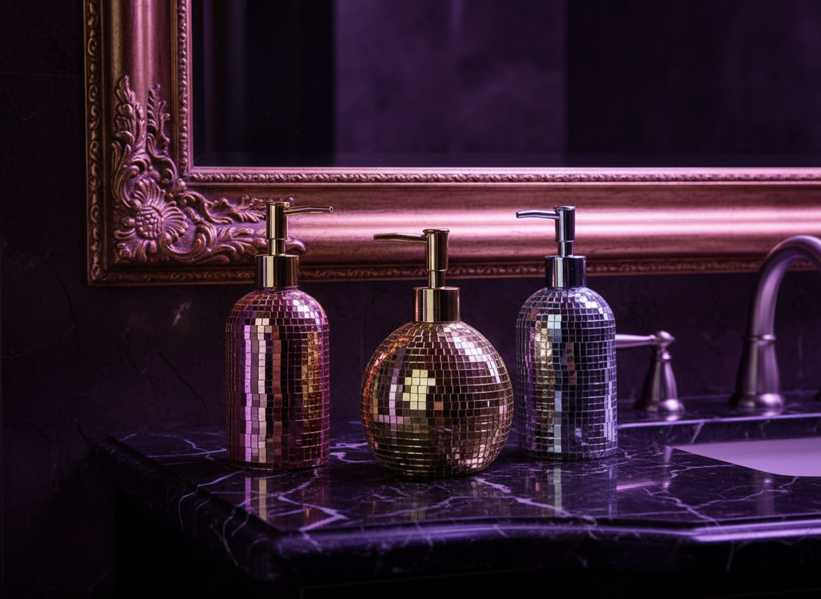 The Lather Ball rose gold classic shape bathroom decor