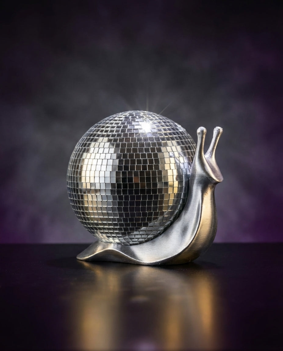 The Slow Dancer - Disco Snail Sculpture — detail view 3 of 10