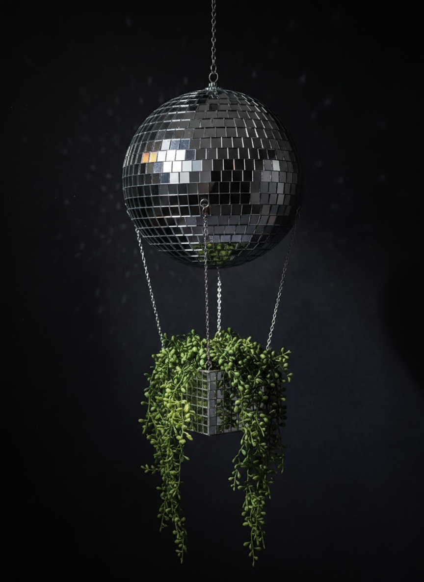 The Voyager planter with trailing ivy