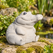 Crocodile garden sculpture