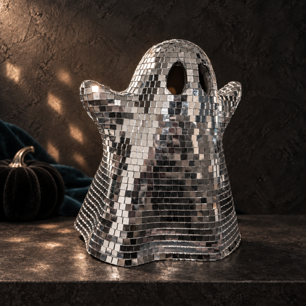 Mirror-Tiled Ghost Ornament