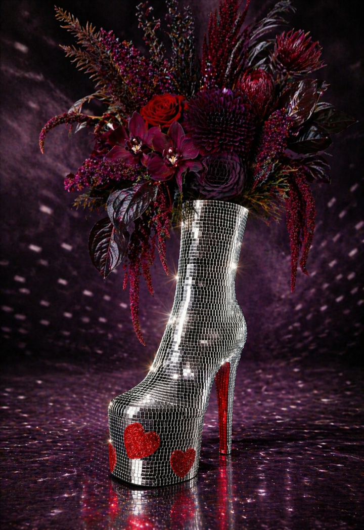 Heartbreaker XL mirror ball vase floral hero thumbnail