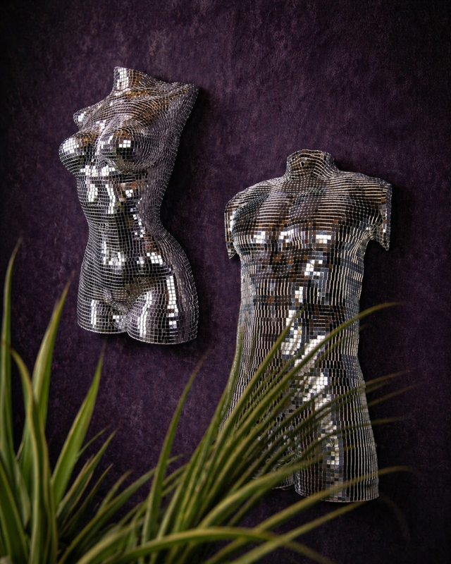Midnight Icons mirror ball wall art duo thumbnail