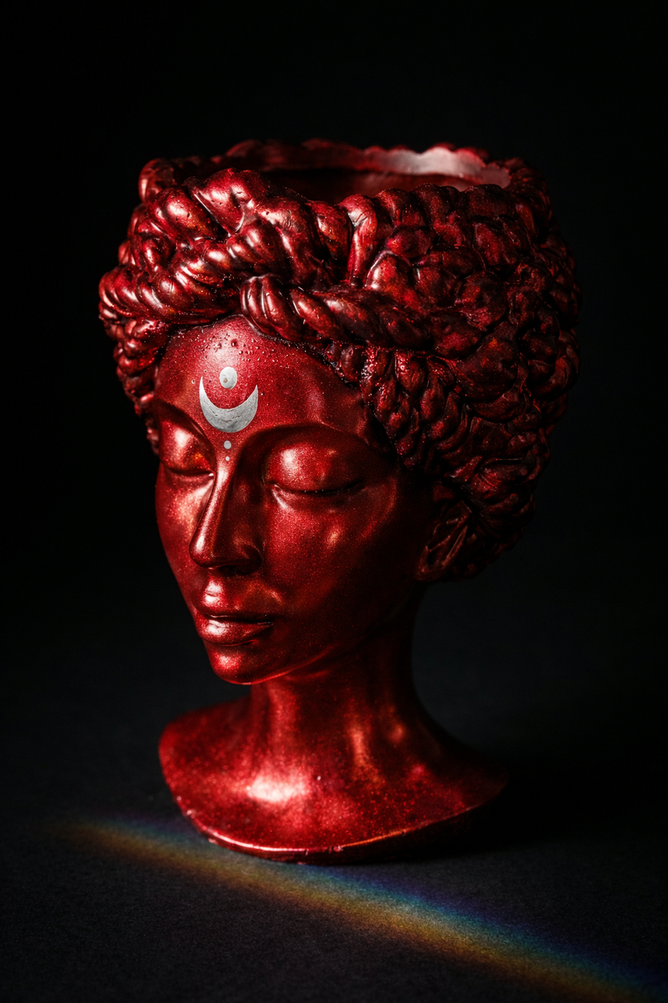 Blood Moon goddess bust planter — image 3