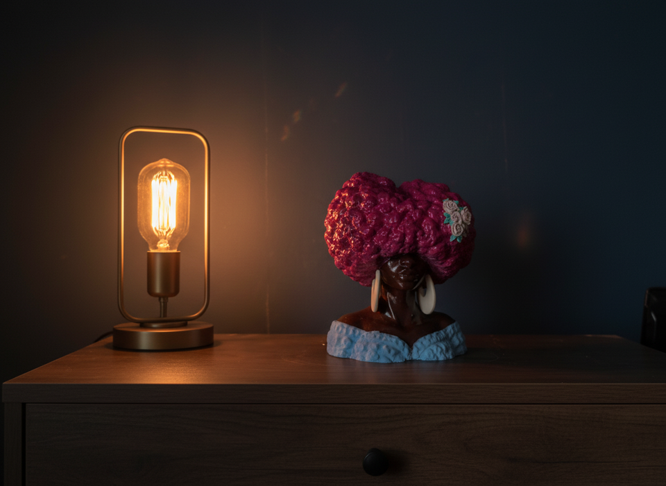 Girl Juice Head Planter - scale view | Ripleys Nest