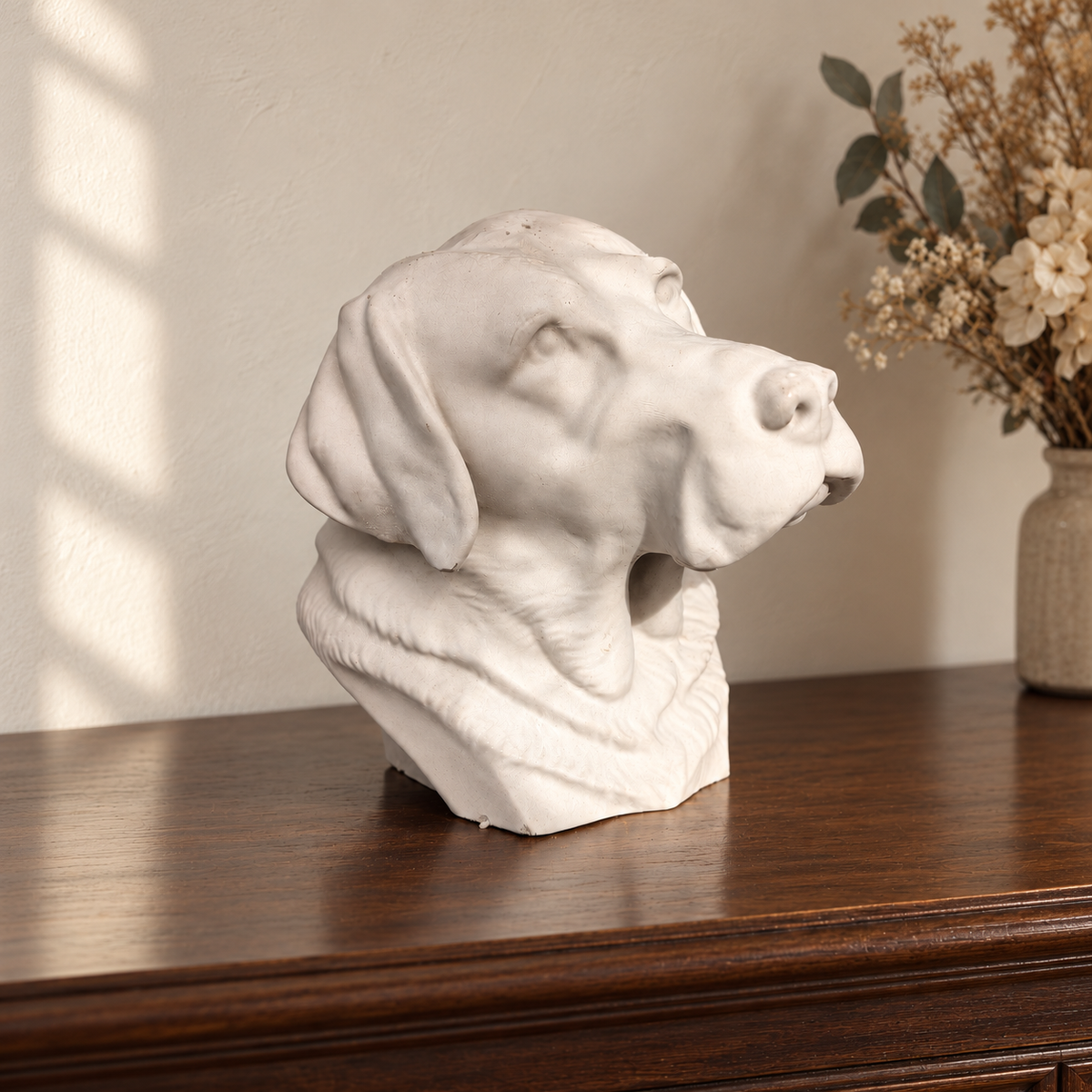 Labrador urn from the opposite three-quarter angle