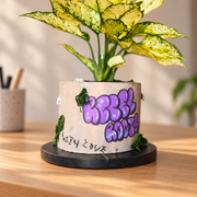 Personalised graffiti planter