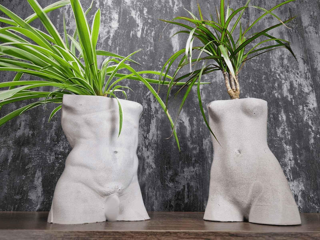 David & Venus torso planters