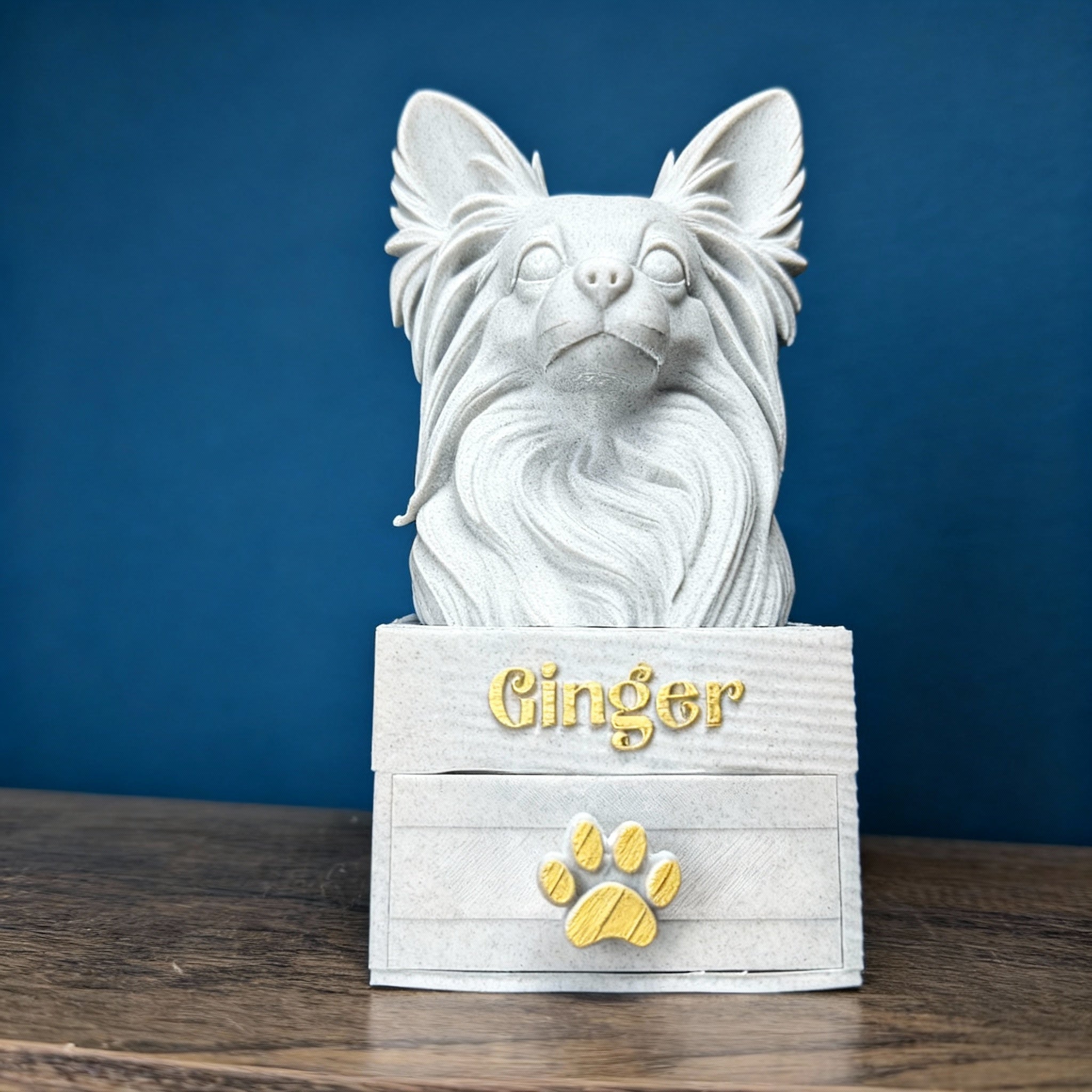 Custom Pet Bust Keepsake Box