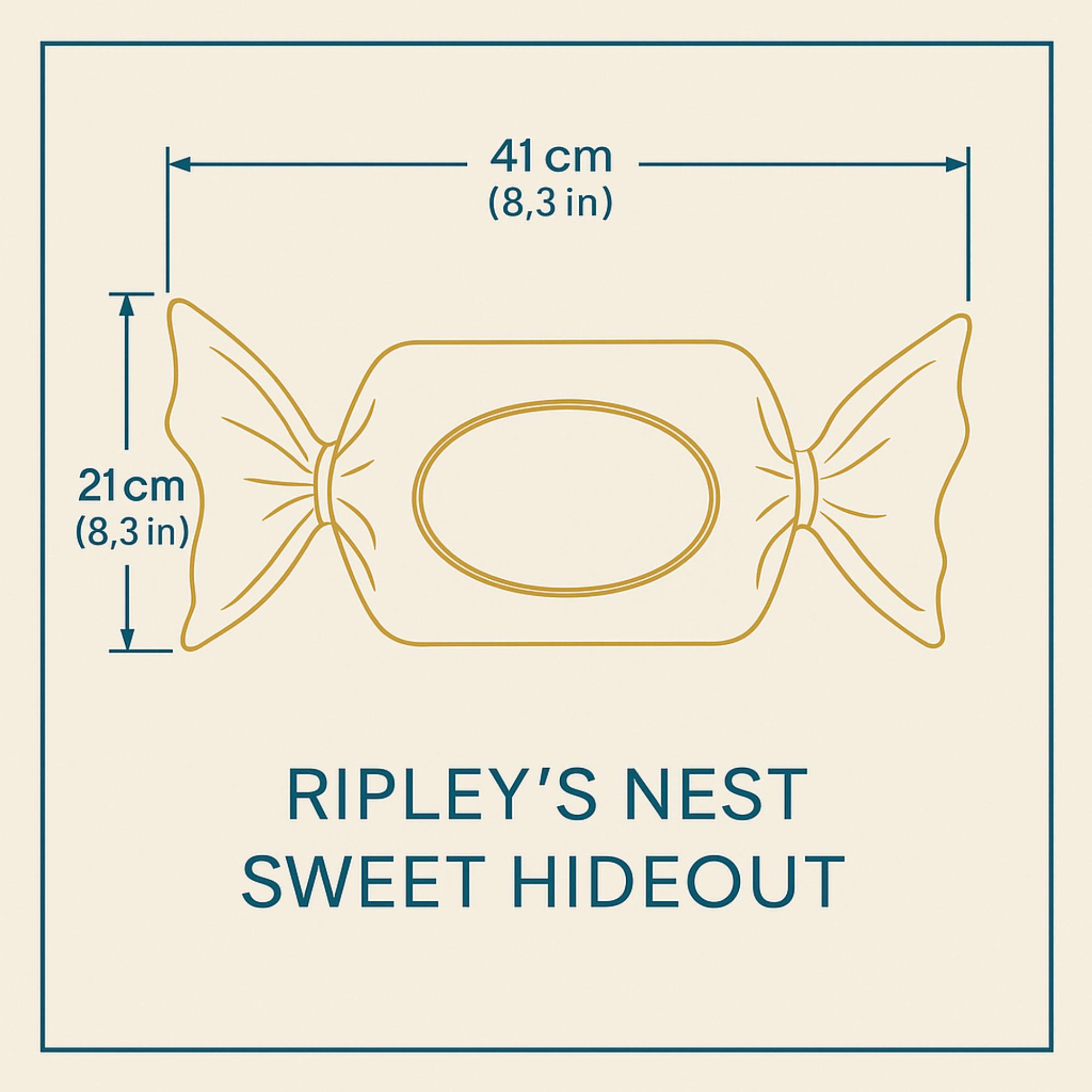 Blue Sweetie Rat Hide & Bed