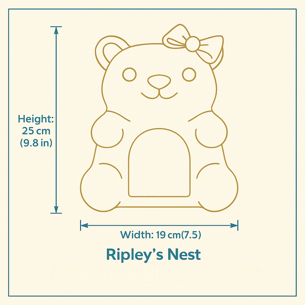 Cute Sweet Bear Rat Hide & Bed