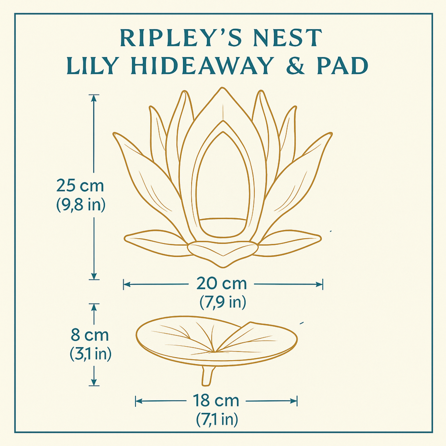 Cute Lily Rat Bed & Hide Set
