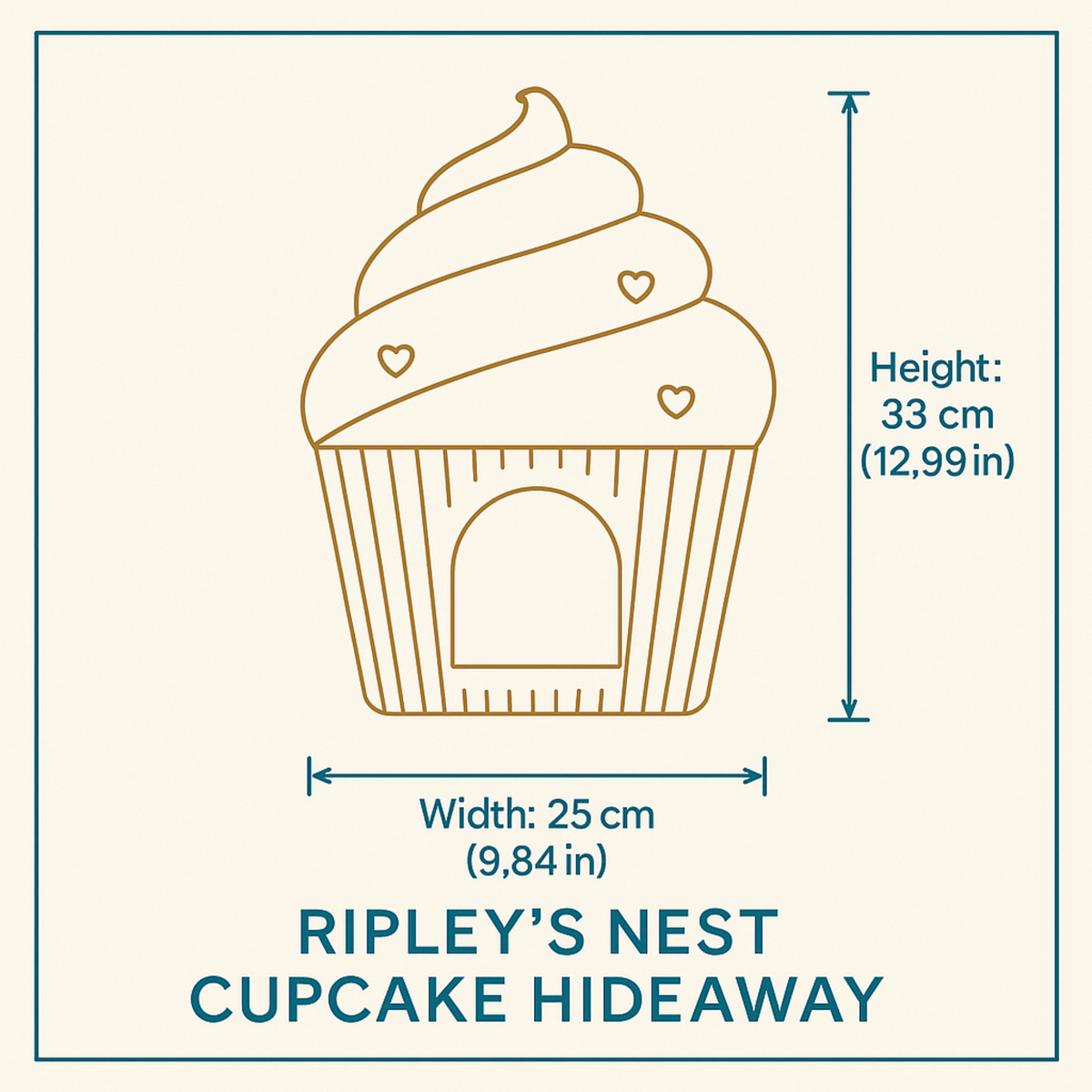 Cupcake Rat Hide & Bed | 3D Printed Rat Cave - texture detail