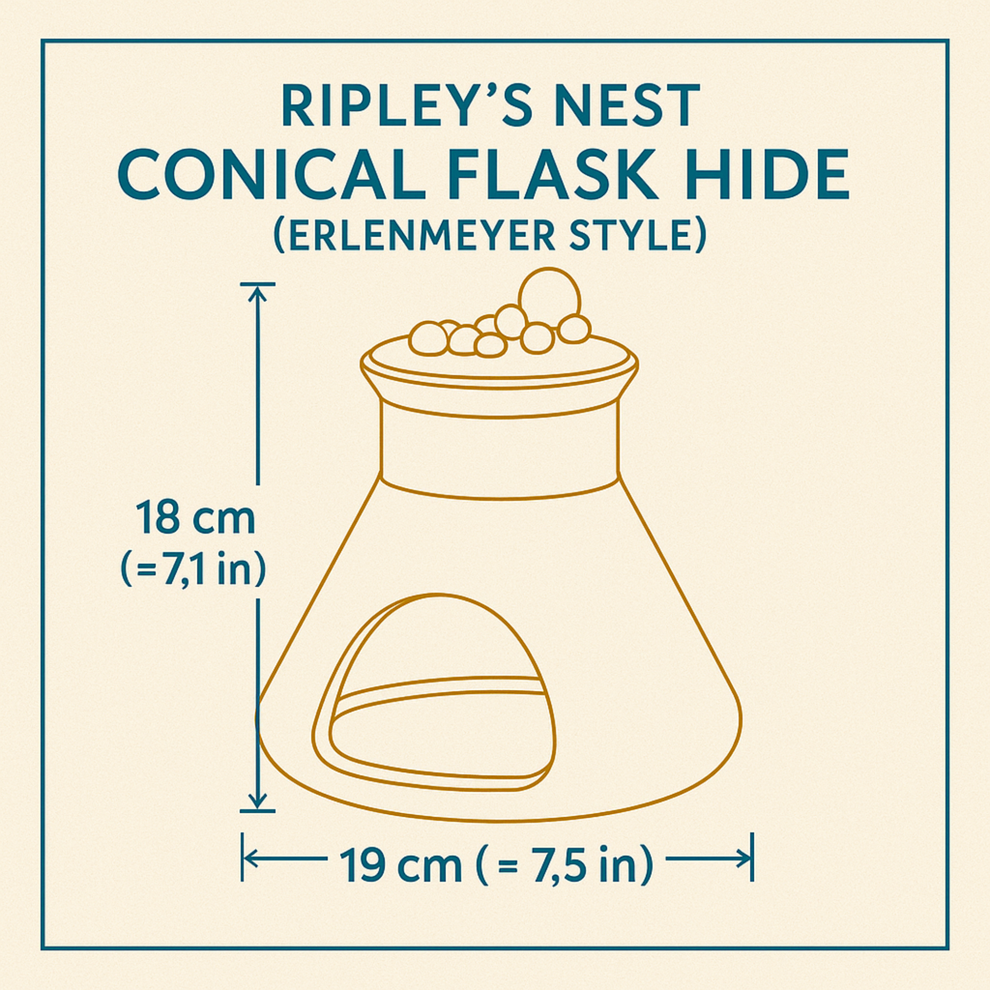 Rat House | 3D Printed Science Flask Hideout