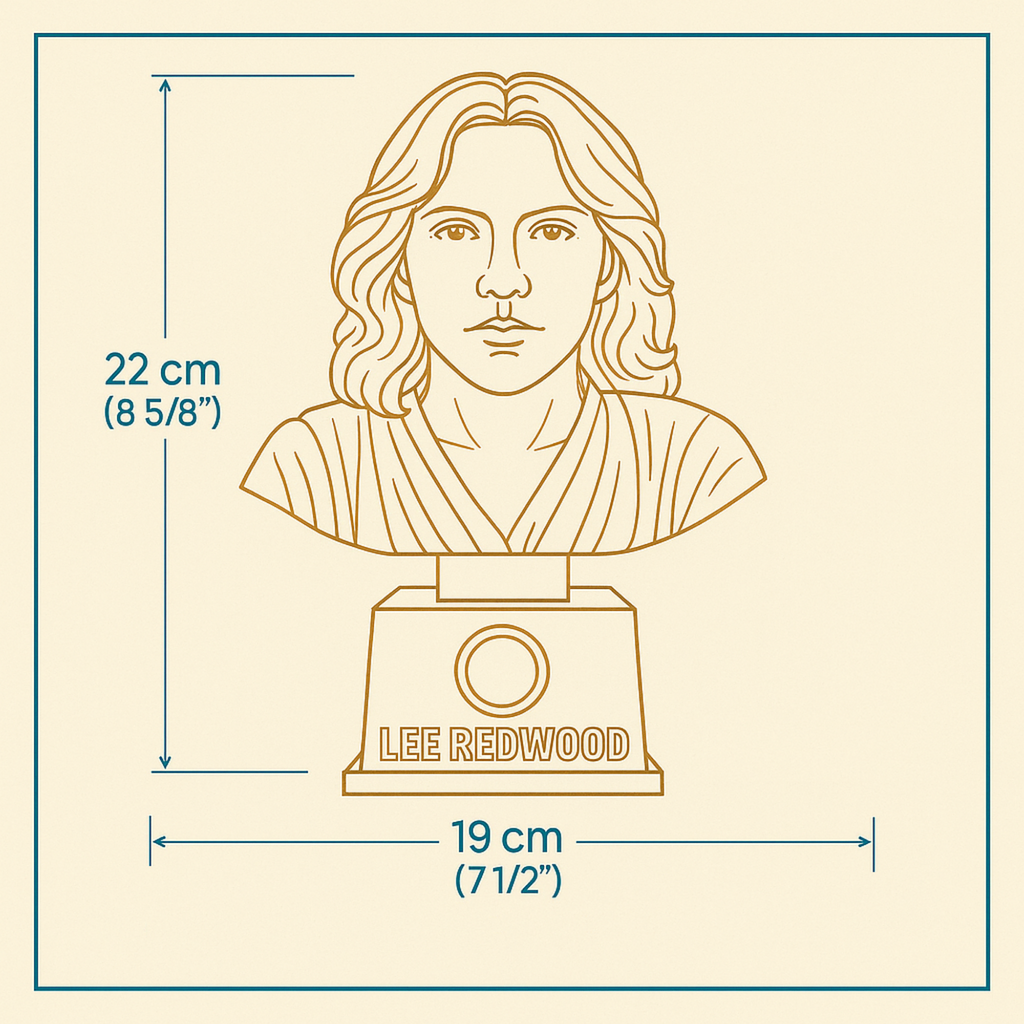 Personalised Gold Bust Trophy