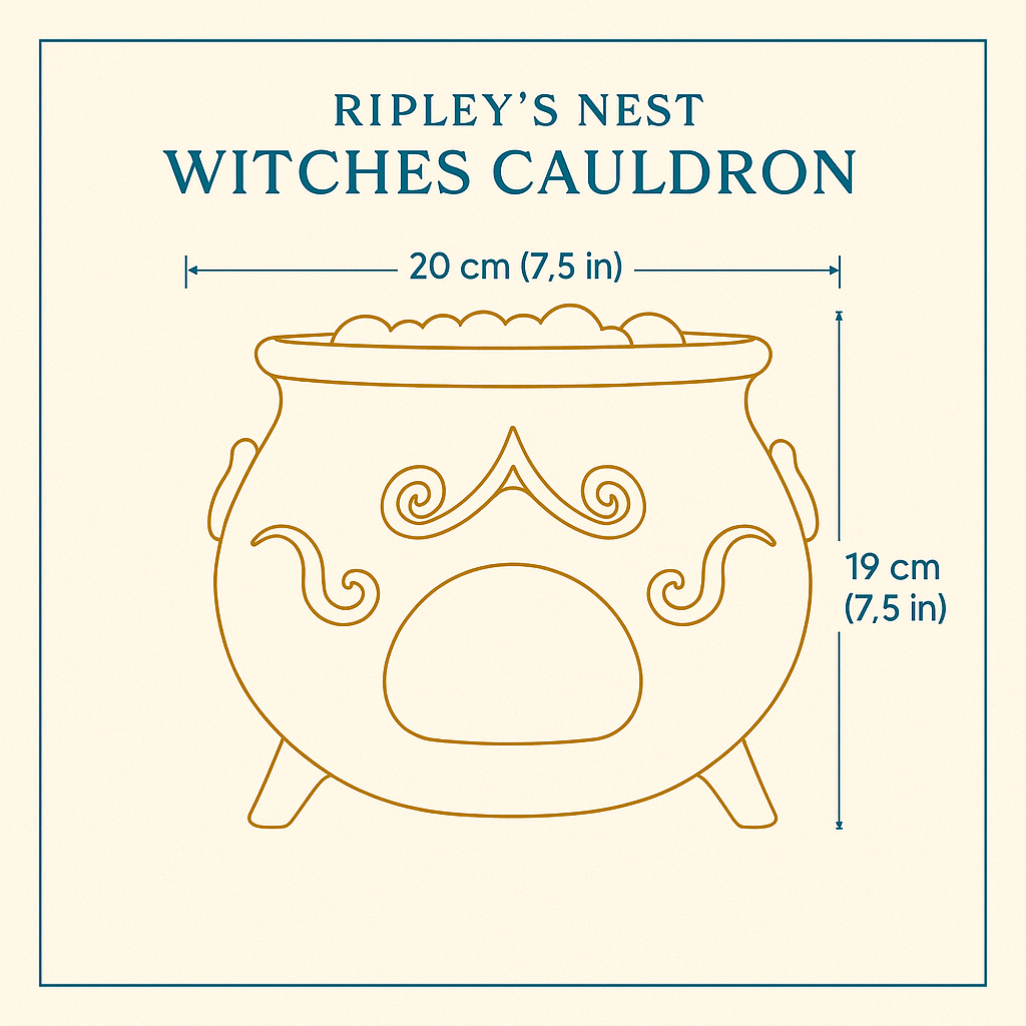 Rat Hide Witch Cauldron