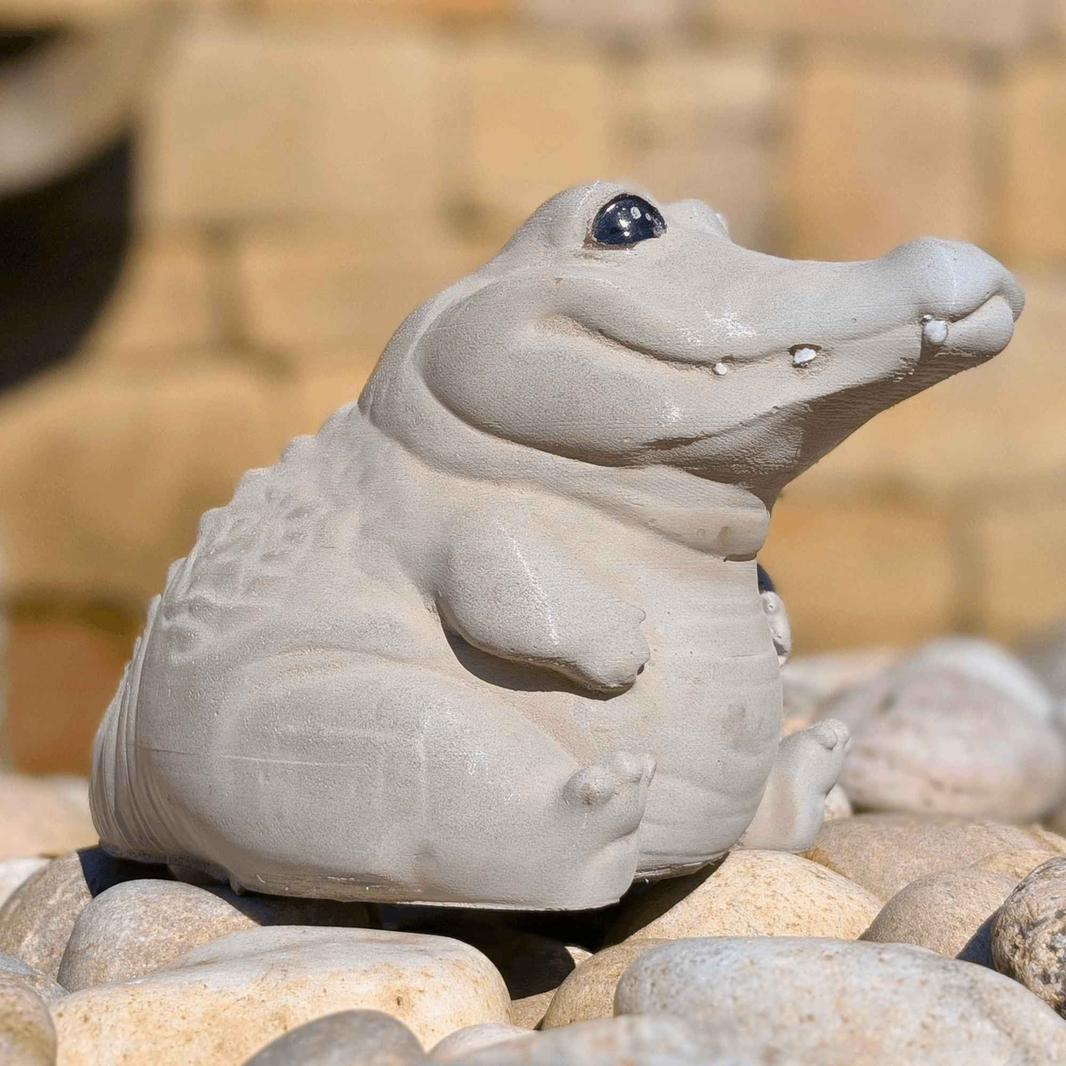 Cheeky Crocodile Concrete Sculpture