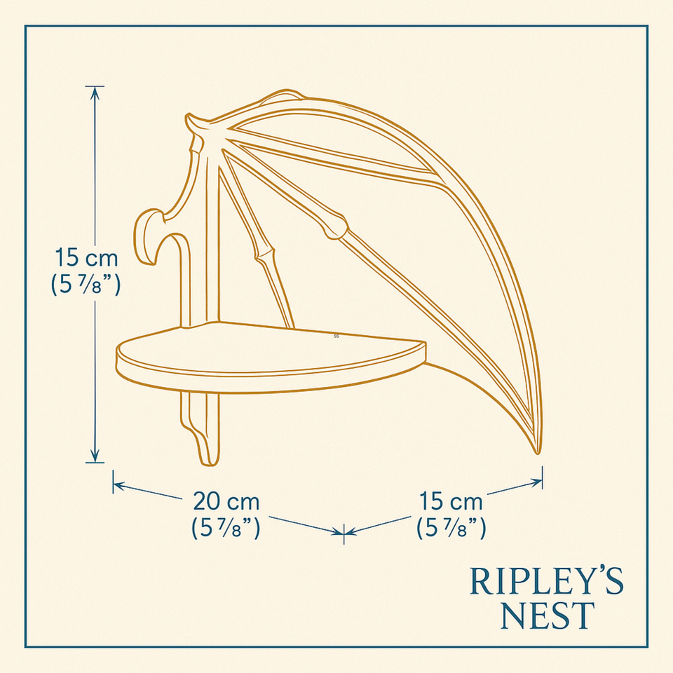 Gothic Bat Wing Rat Cage Shelf Perch attachment mechanism close-up