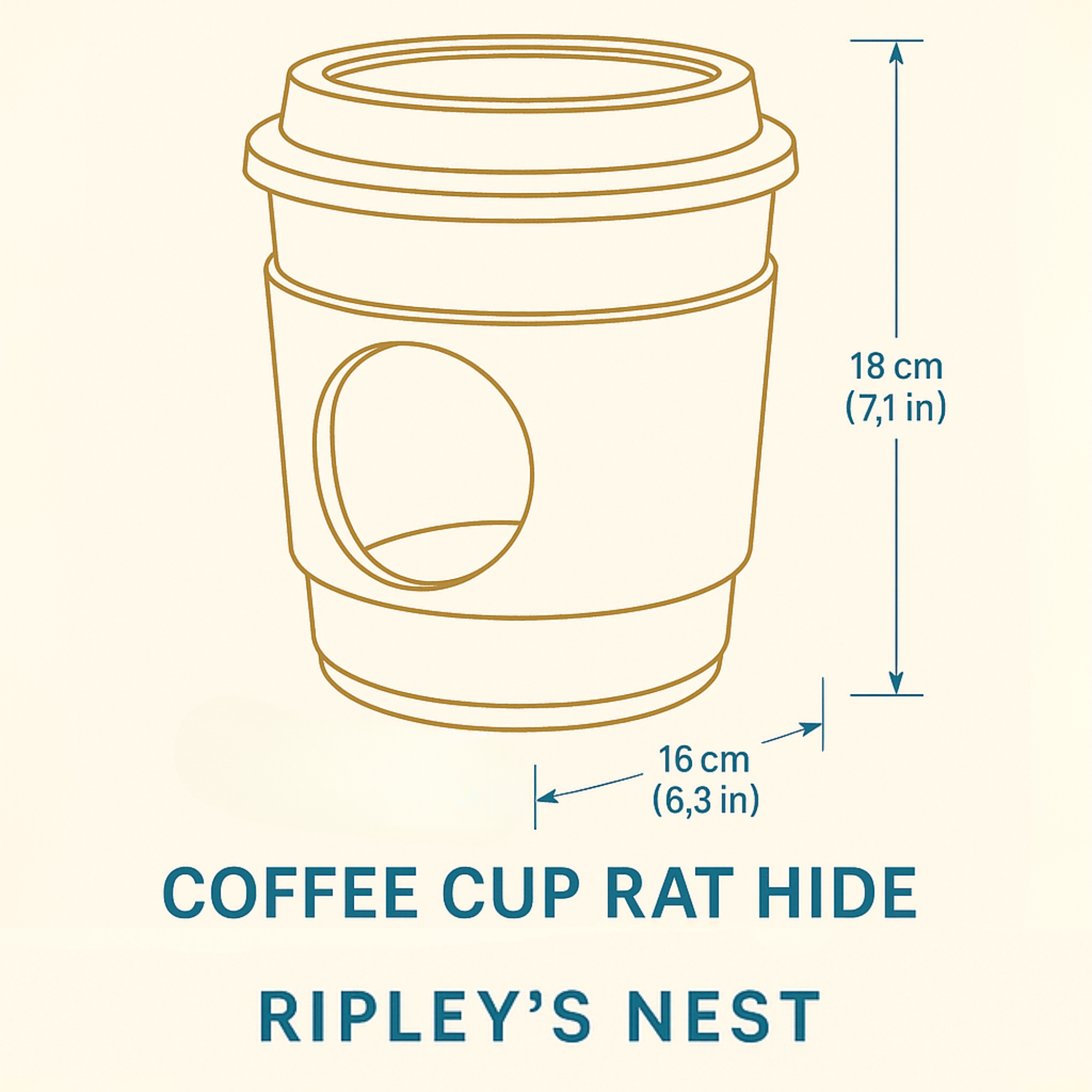 Rat Hide Coffee Cup