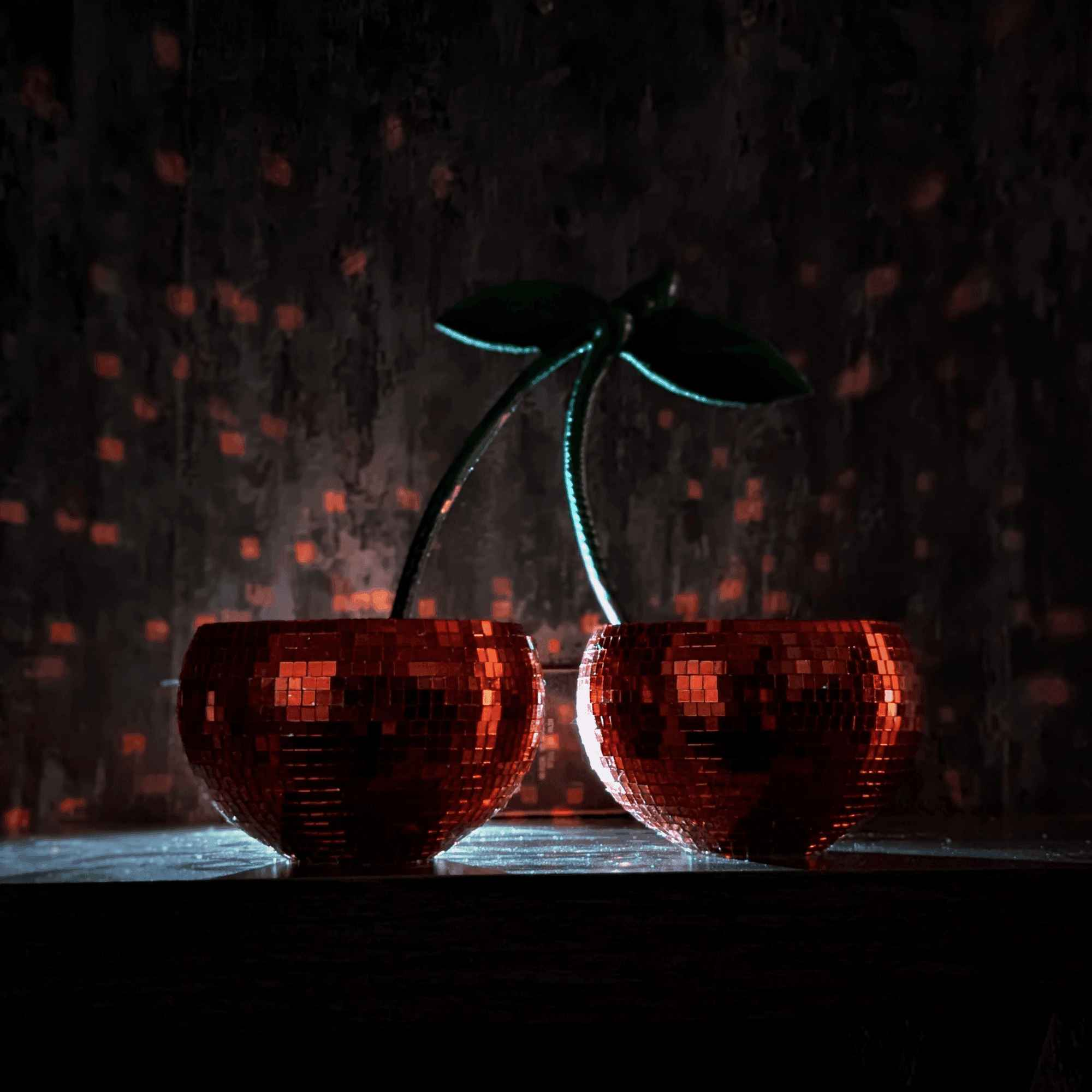 Cherry Disco Ball Planter